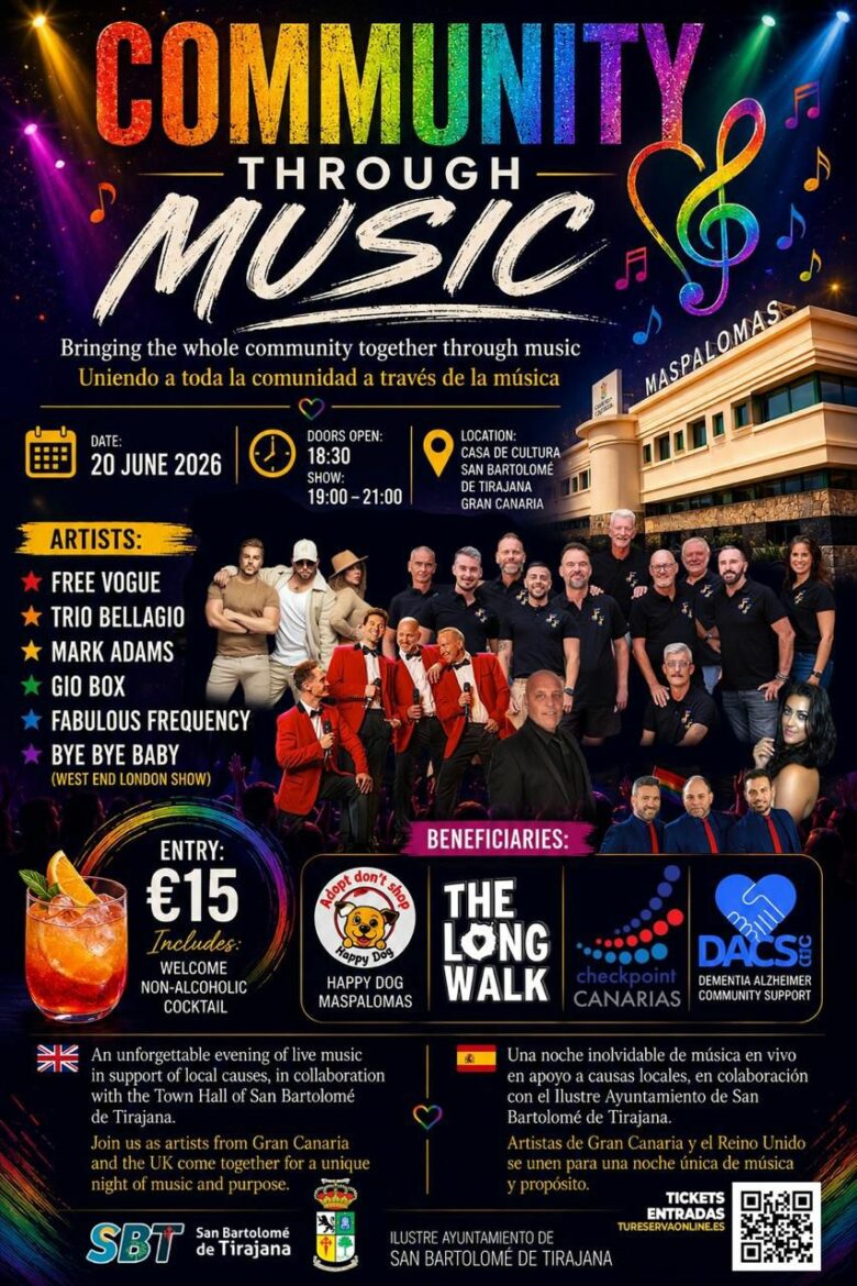 Community Through Music une al sur de Gran Canaria el 20 de junio