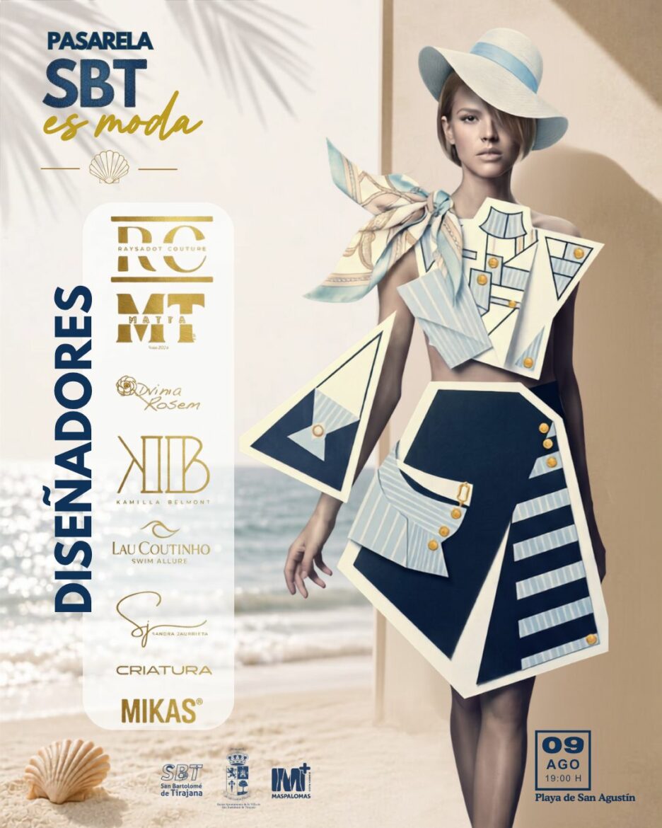 La Playa de San Agustín acoge la Pasarela SBT es moda con diseñadores y actuaciones musicales al atardecer